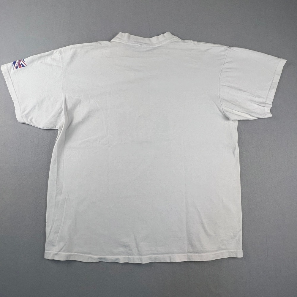 Vintage 1993 T-Shirt Mens XL Kid-mit-ment White Graham Webb USA Made Delta Tee - Picture 4 of 13